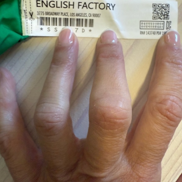 Anthropologie’s English Factory Green Scalloped Maxi Dress - Picture 4 of 10